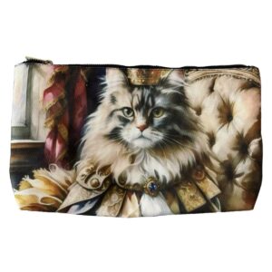 Neccesär Ragdoll med krona i guld stol